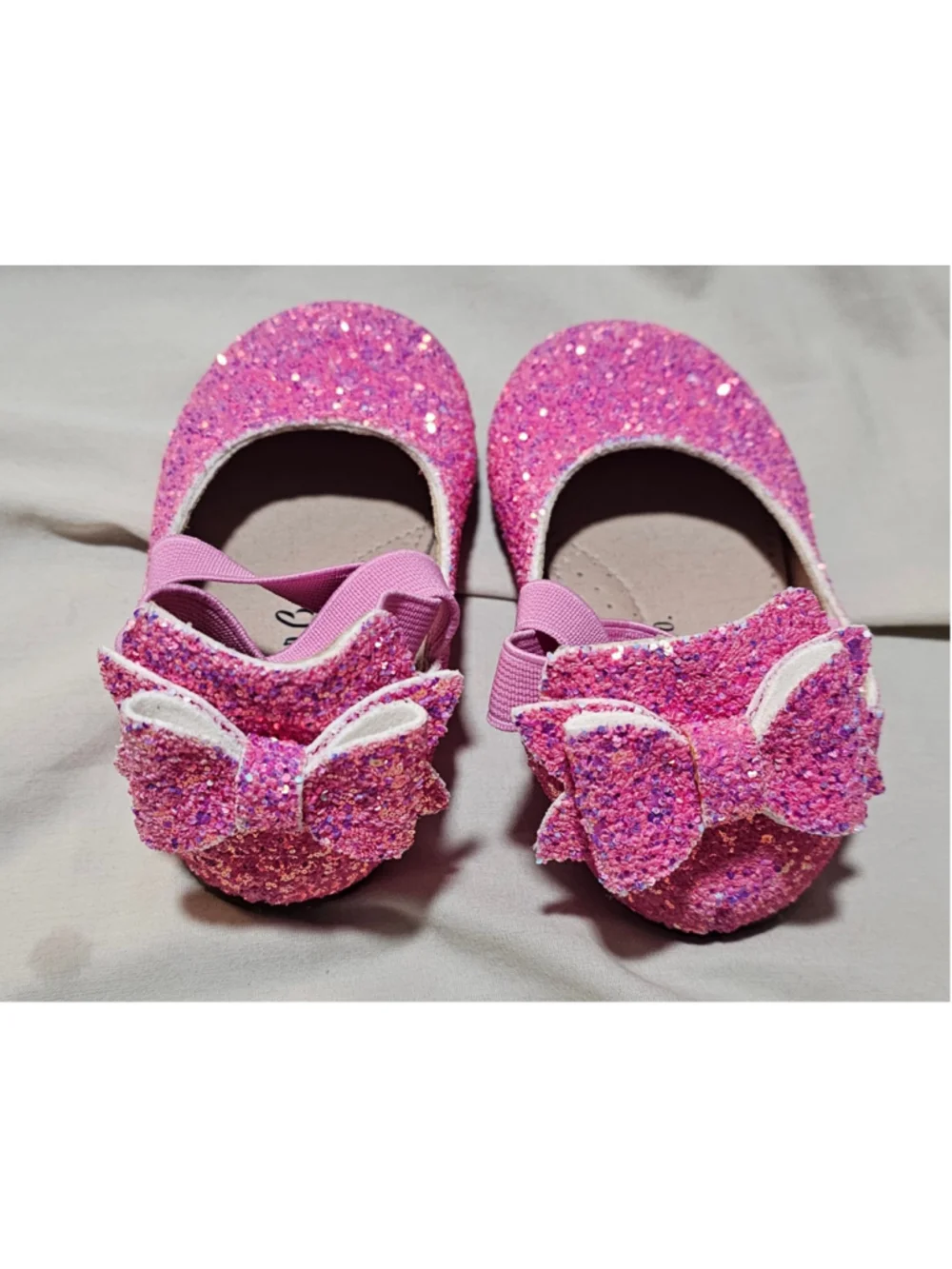 Baby Girl A Bear Co. Pink Glitter Dress Shoes Size 6